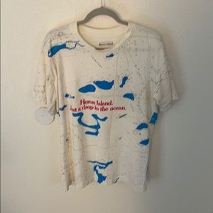 RETRO HERON ISLAND ALL OVER PRINT T SHIRT